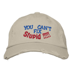 Gorra Bordada ¡¡¡NO PUEDES, FIX, Estúpido!!!
