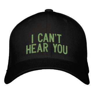Gorra Bordada No puedo oírte