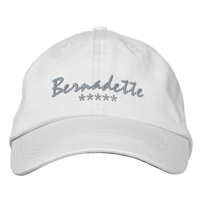 Gorra Bordada Nombre Bernadette (Anverso)
