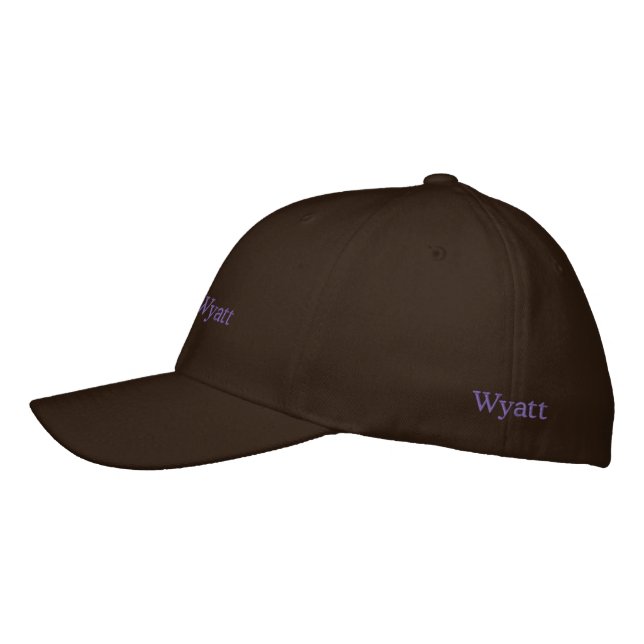 Gorra Bordada Nombre bordado de Wyatt, (Izquierda)