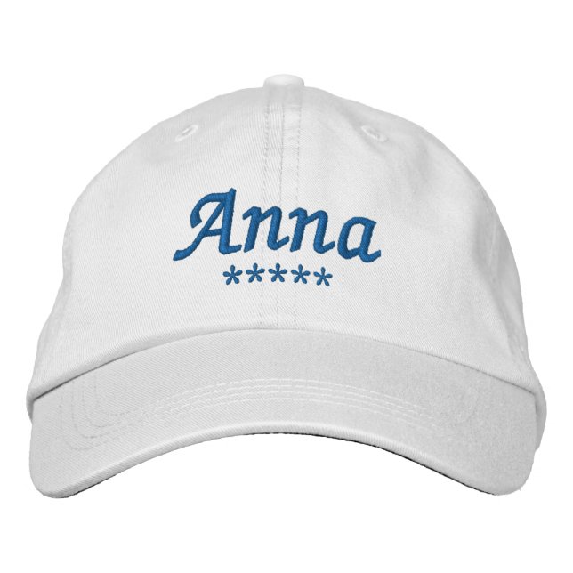 Gorra Bordada Nombre de Anna (Anverso)