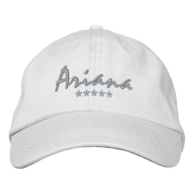 Gorra Bordada Nombre de Ariana (Anverso)