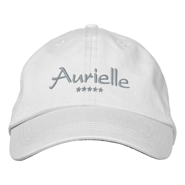 Gorra Bordada Nombre de Aurielle (Anverso)