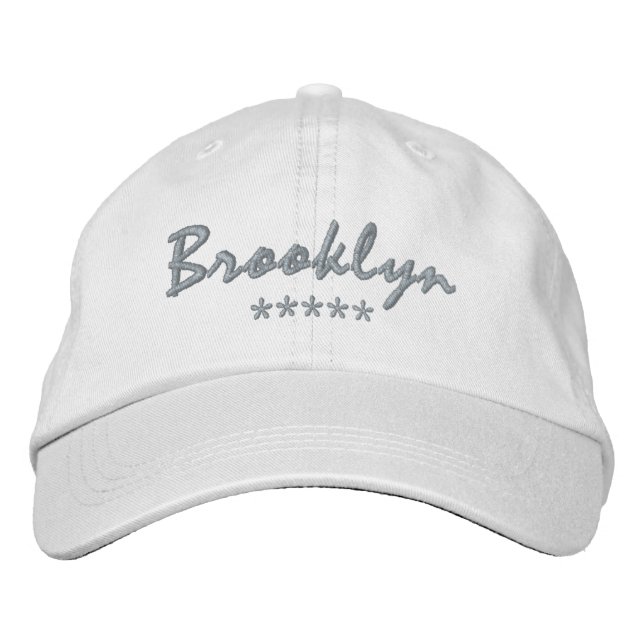 Gorra Bordada Nombre de Brooklyn (Anverso)