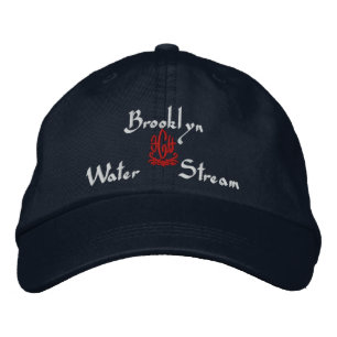Gorra Bordada Nombre de Brooklyn con Marina Inglés