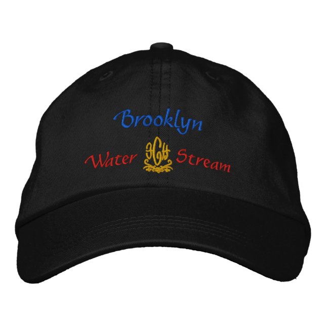 Gorra Bordada Nombre de Brooklyn Con Significado Inglés Negro (Anverso)