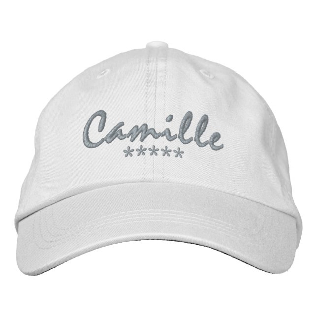 Gorra Bordada Nombre de Camille (Anverso)