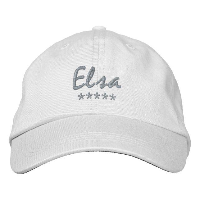 Gorra Bordada Nombre de Elsa (Anverso)