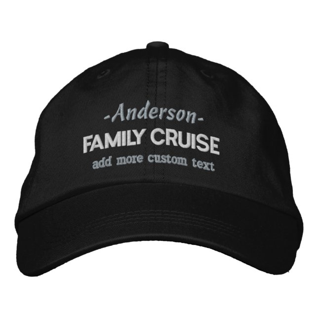 Gorra Bordada Nombre de encargo del viaje el | de las vacaciones (Anverso)