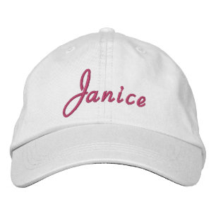 Gorra Bordada Nombre de Janice