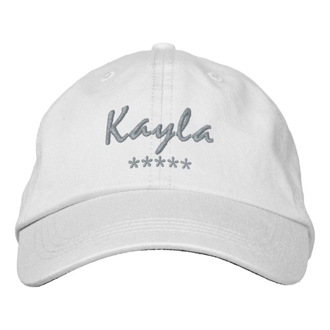 Gorra Bordada Nombre de Kayla (Anverso)