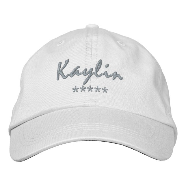 Gorra Bordada Nombre de Kaylin (Anverso)