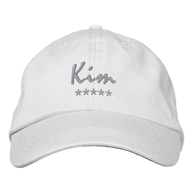 Gorra Bordada Nombre de Kim (Anverso)