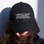 Gorra Bordada Nombre de la Compañía Investigadora Paranormal Per<br><div class="desc">Agregue el nombre de su empresa a este gorra de investigación paranormal personalizado. Simplemente edite el área de texto en la sección de personalización con el nombre de su empresa para crear su propio gorra de empresa de investigadores paranormales. Este gorra totalmente personalizable es una excelente manera de promocionar y...</div>