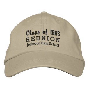 Gorra Bordada Nombre de la escuela de la clase de sindicatos de