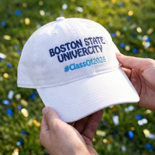 Gorra Bordada Nombre de la Universidad Graduado 2026 Hashtag