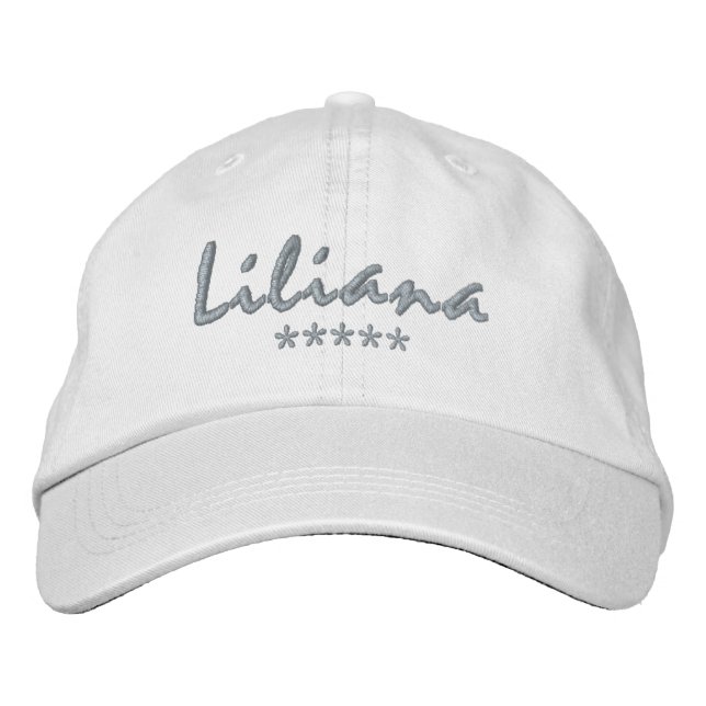 Gorra Bordada Nombre de Liliana (Anverso)