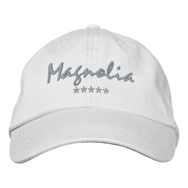 Gorra Bordada Nombre de Magnolia (Anverso)