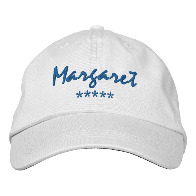 Gorra Bordada Nombre de Margaret (Anverso)