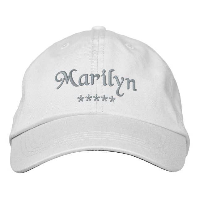 Gorra Bordada Nombre de Marilyn (Anverso)