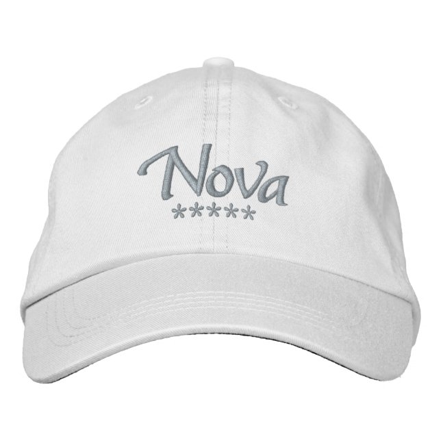 Gorra Bordada Nombre de Nova (Anverso)