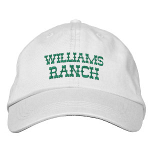 Gorra Bordada Nombre de rancho personalizado