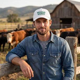 Gorra Bordada Nombre de rancho personalizado