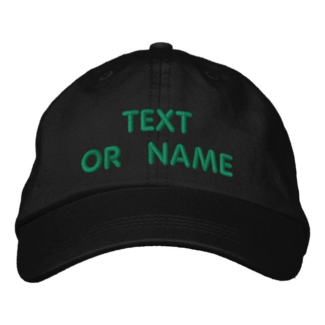 Gorra Bordada nombre de texto personalizado tapón de béisbol bor (Anverso)