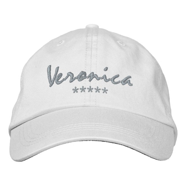Gorra Bordada Nombre de Veronica (Anverso)