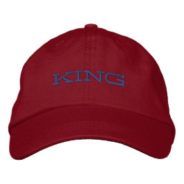Gorra Bordada Nombre KING Agradable Color del texto Guay-gorra P
