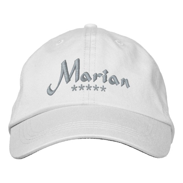 Gorra Bordada Nombre Marian (Anverso)