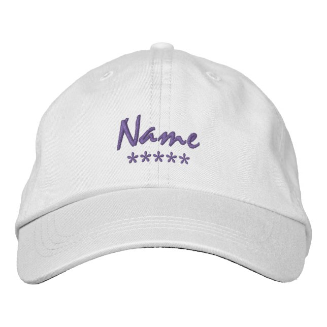 Gorra Bordada Nombre Personalizado (Anverso)