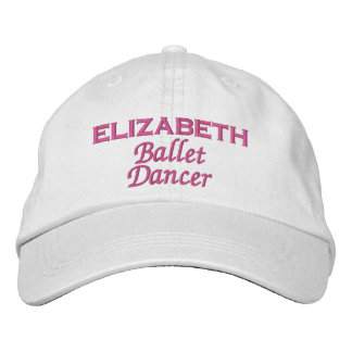 Gorra Bordada Nombre personalizado A02 del bailarín de ballet
