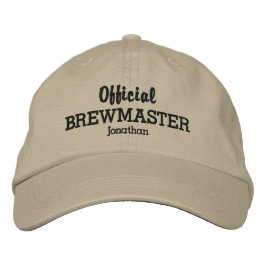 Gorra Bordada Nombre personalizado de Brewmaster oficial diverti