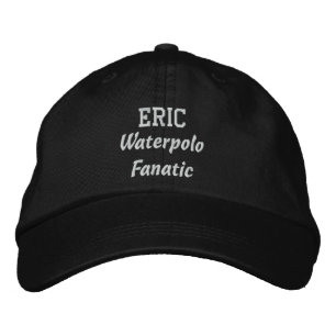 Gorra Bordada Nombre personalizado fanático de Waterpolo V08H
