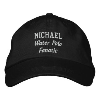 Gorra Bordada Nombre personalizado fanático del polo de agua V08