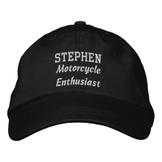 Gorra Bordada Nombre personalizado V07D del Entusiasta de Motoci
