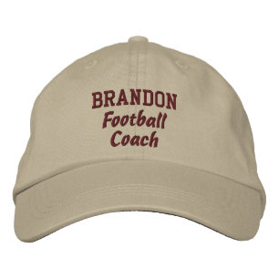 Gorra Bordada Nombre personalizado V18F del entrenador de fútbol
