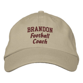 Gorra Bordada Nombre personalizado V18F del entrenador de fútbol