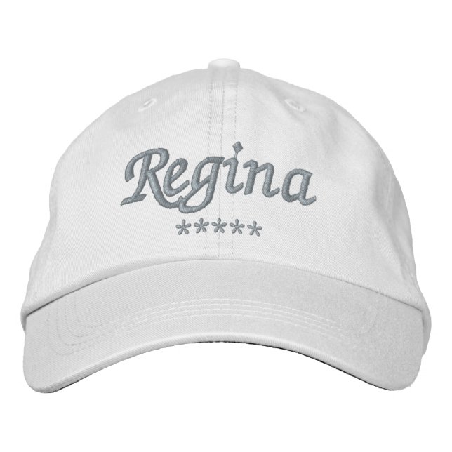 Gorra Bordada Nombre Regina (Anverso)