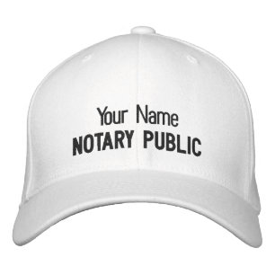 Gorra Bordada Notario Nombre Personalizado Público