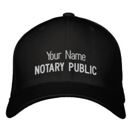Gorra Bordada Notario Nombre Personalizado Público