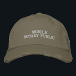 Gorra Bordada Notario público móvil<br><div class="desc">Este genial sombrero de camionero para propietarios de negocios de notarios públicos móviles está diseñado para ser una opción eficaz en función de los costos para mantenerte visible a tu empresa y frente a clientes potenciales mientras estás en movimiento.</div>