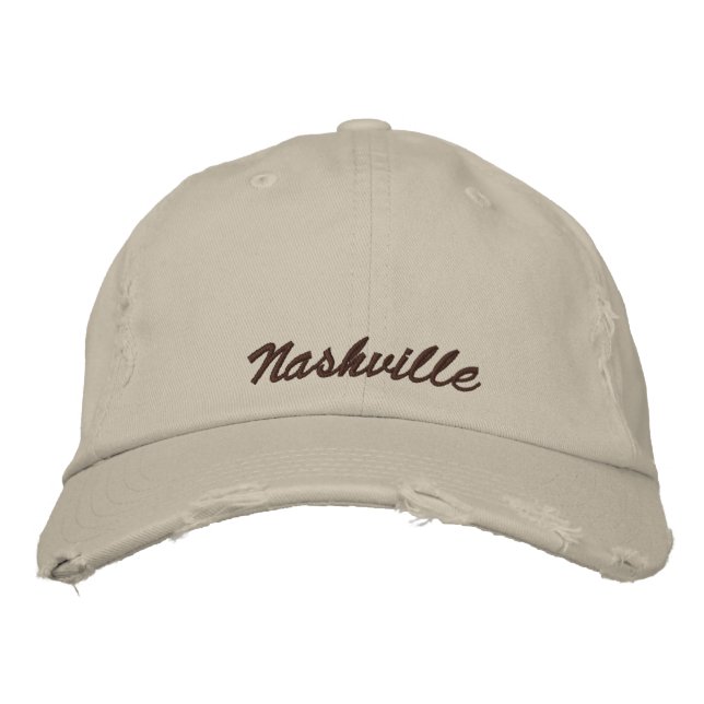 Gorra Bordada Notas musicales de Nashville (Anverso)