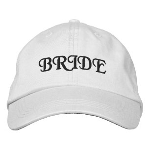 Gorra Bordada Novia Chic negro y blanco lindo