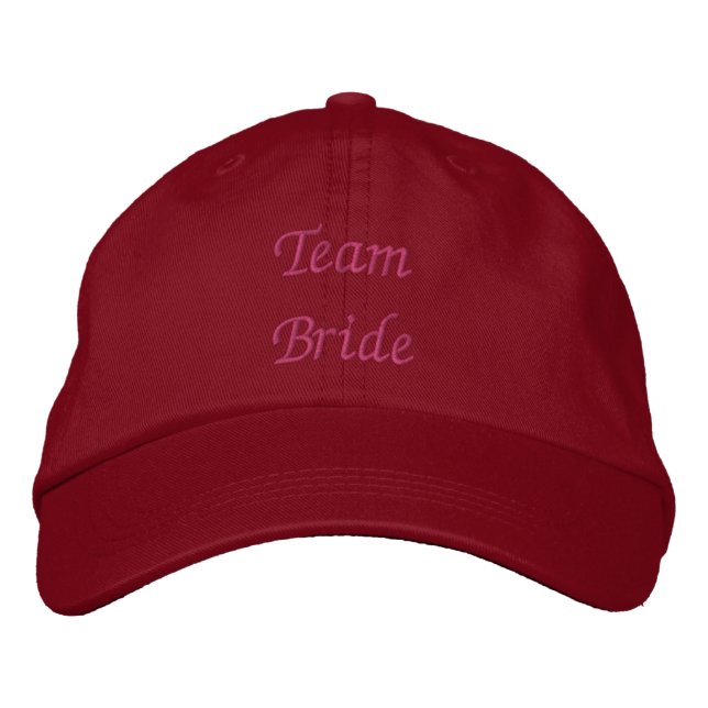Gorra Bordada Novia de equipo (Anverso)