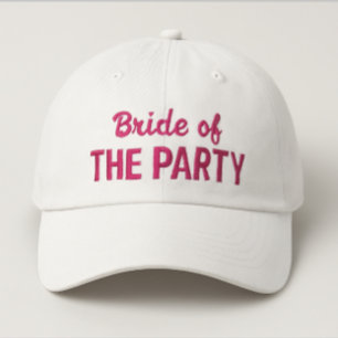 Gorra Bordada Novia Moderna Sencilla Del Partido Color Rosa Text