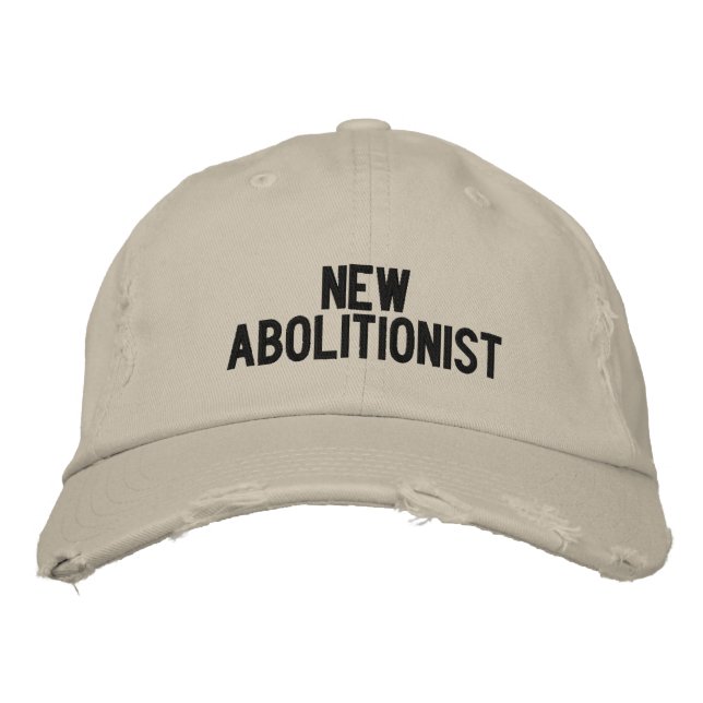 Gorra Bordada Nuevo abolicionista (Anverso)