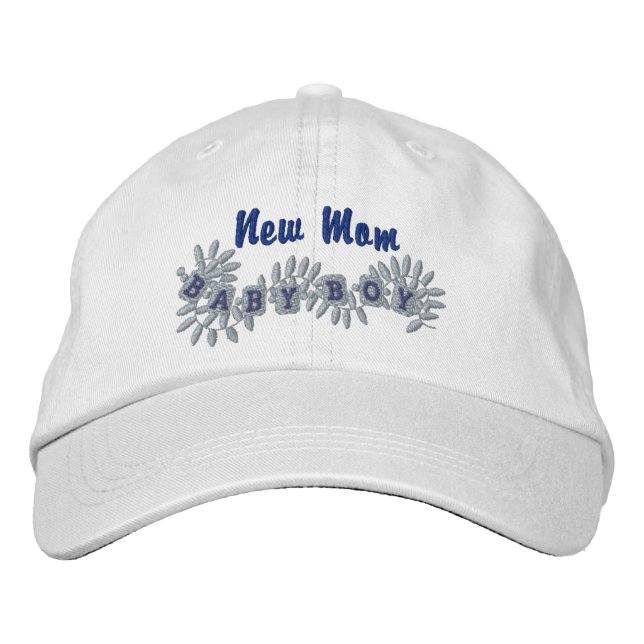 Gorra Bordada Nuevo mamá -Niño (Anverso)
