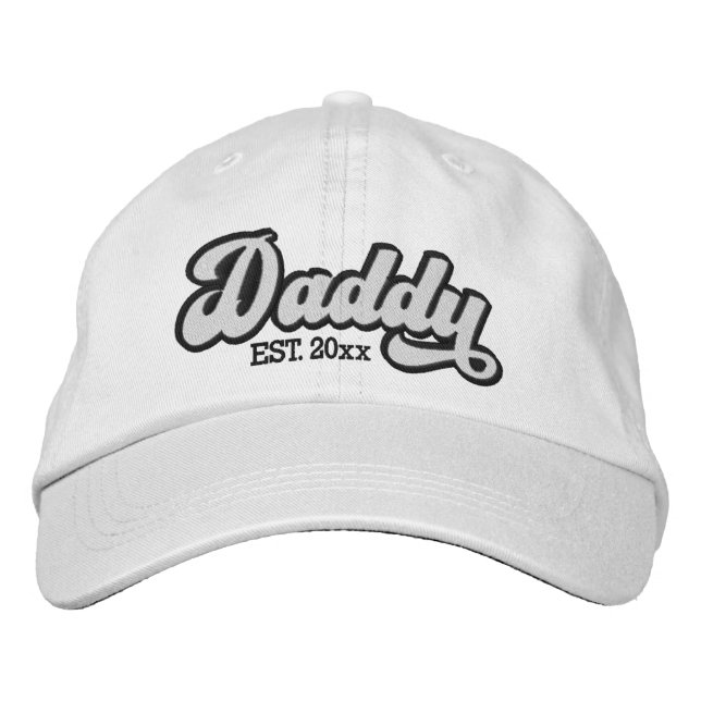 Gorra Bordada Nuevo Papá Establecido Personalizado (Anverso)